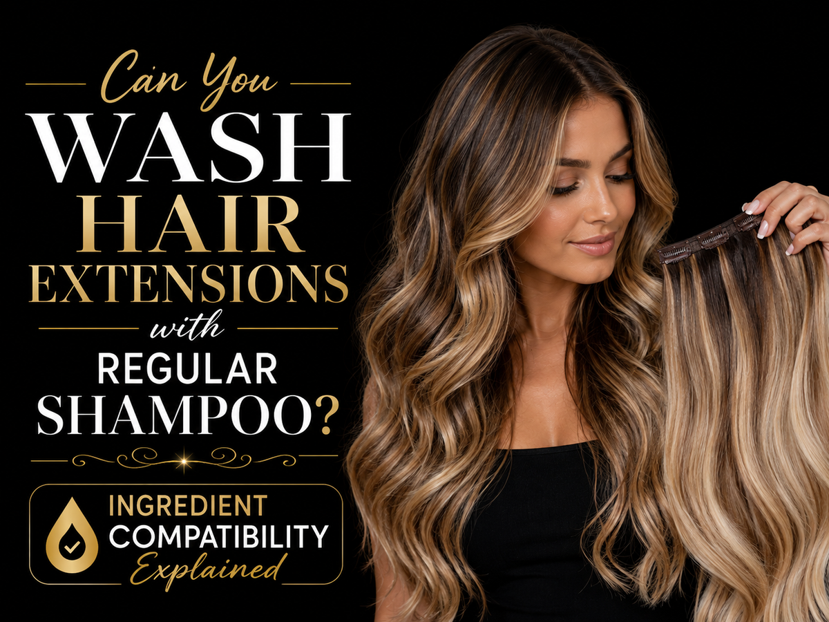 Can You Wash Hair Extensions with Regular Shampoo? Ingredient Compatibility Explained