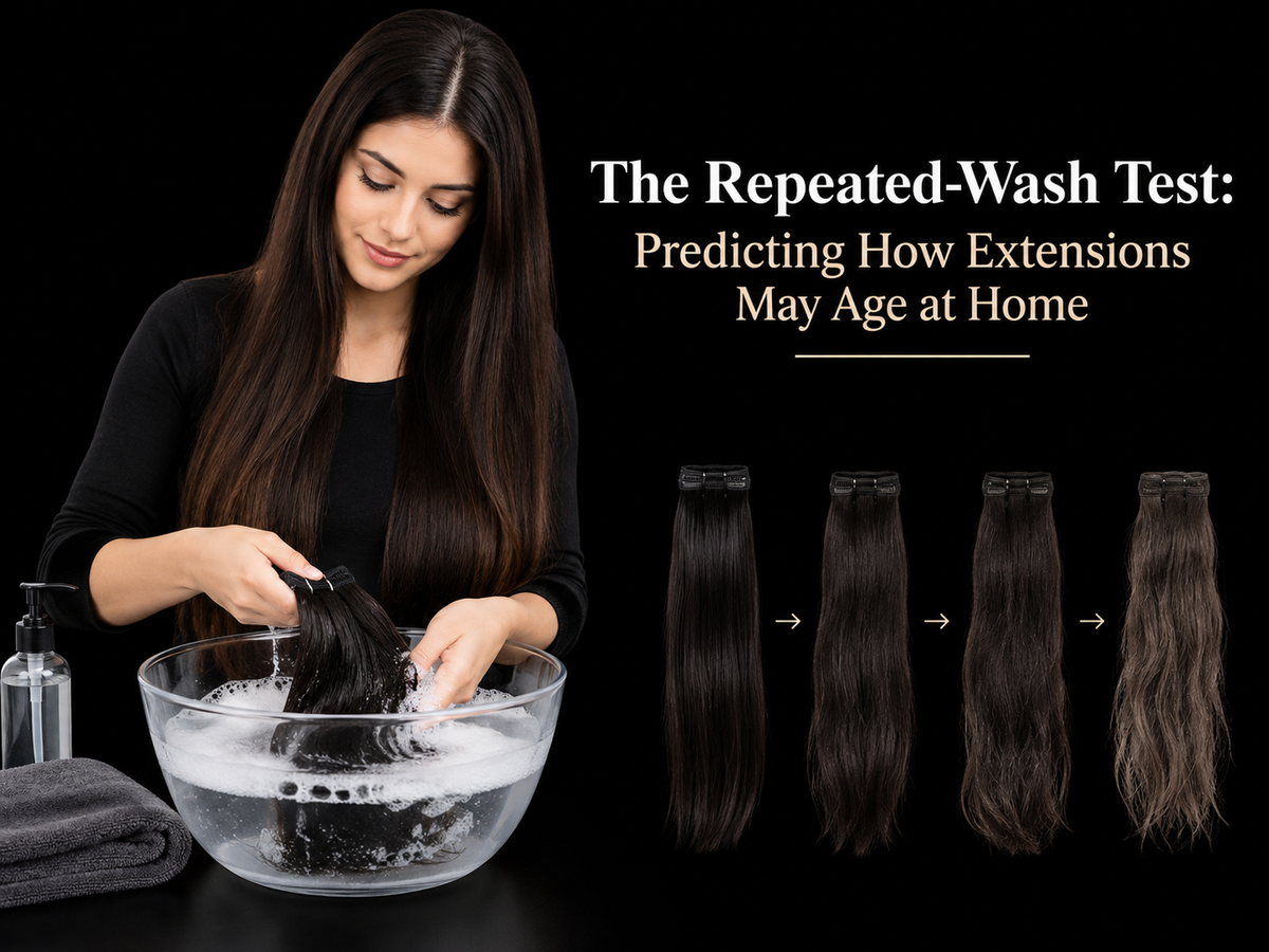 The Repeated-Wash Test: Predicting How Extensions May Age at Home