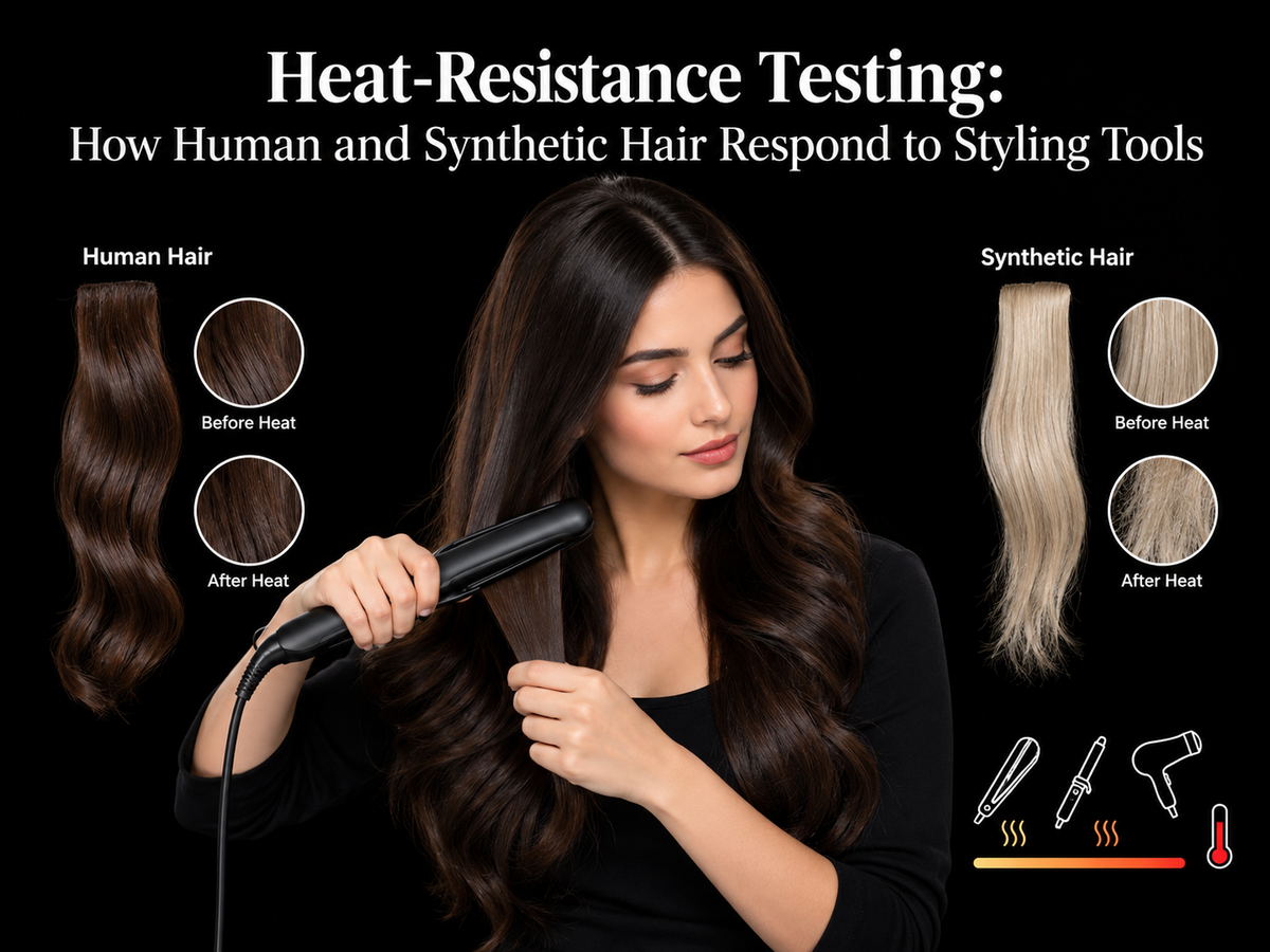 Heat-Resistance Testing: How Human and Synthetic Hair Respond to Styling Tools