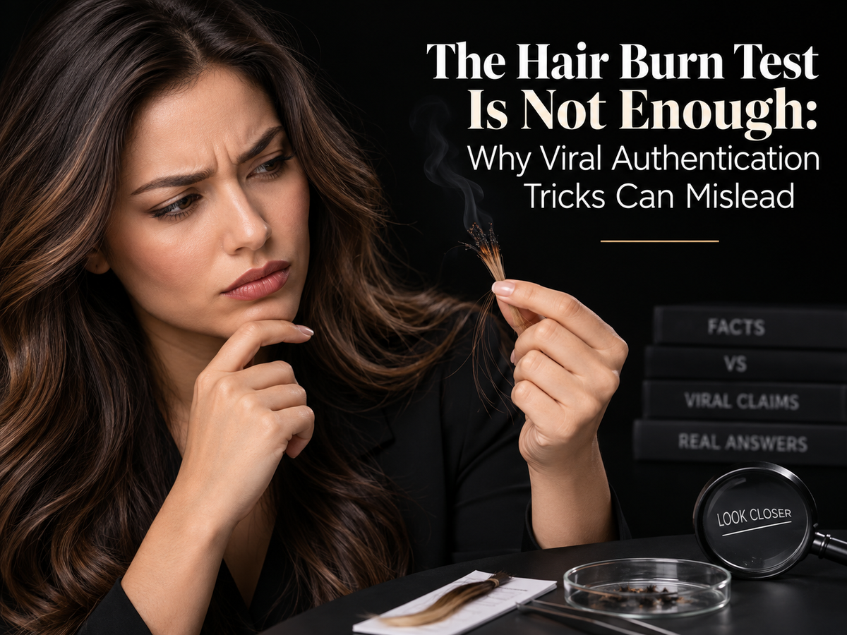 The Hair Burn Test Is Not Enough: Why Viral Authentication Tricks Can Mislead