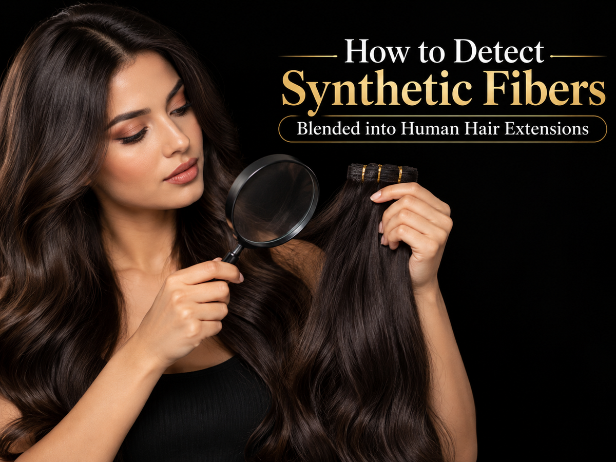 How to Detect Synthetic Fibers Blended into Human Hair Extensions