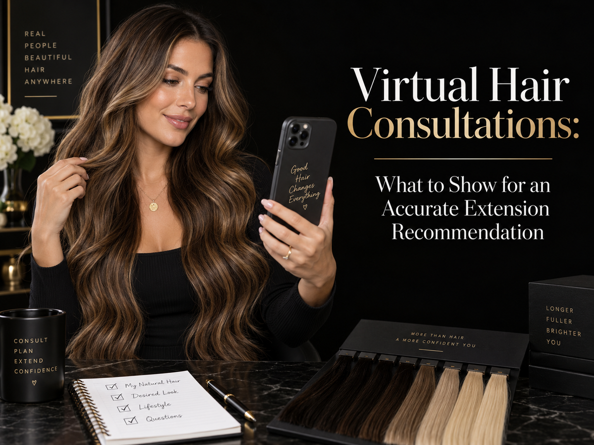 Virtual Hair Consultations: What to Show for an Accurate Extension Recommendation