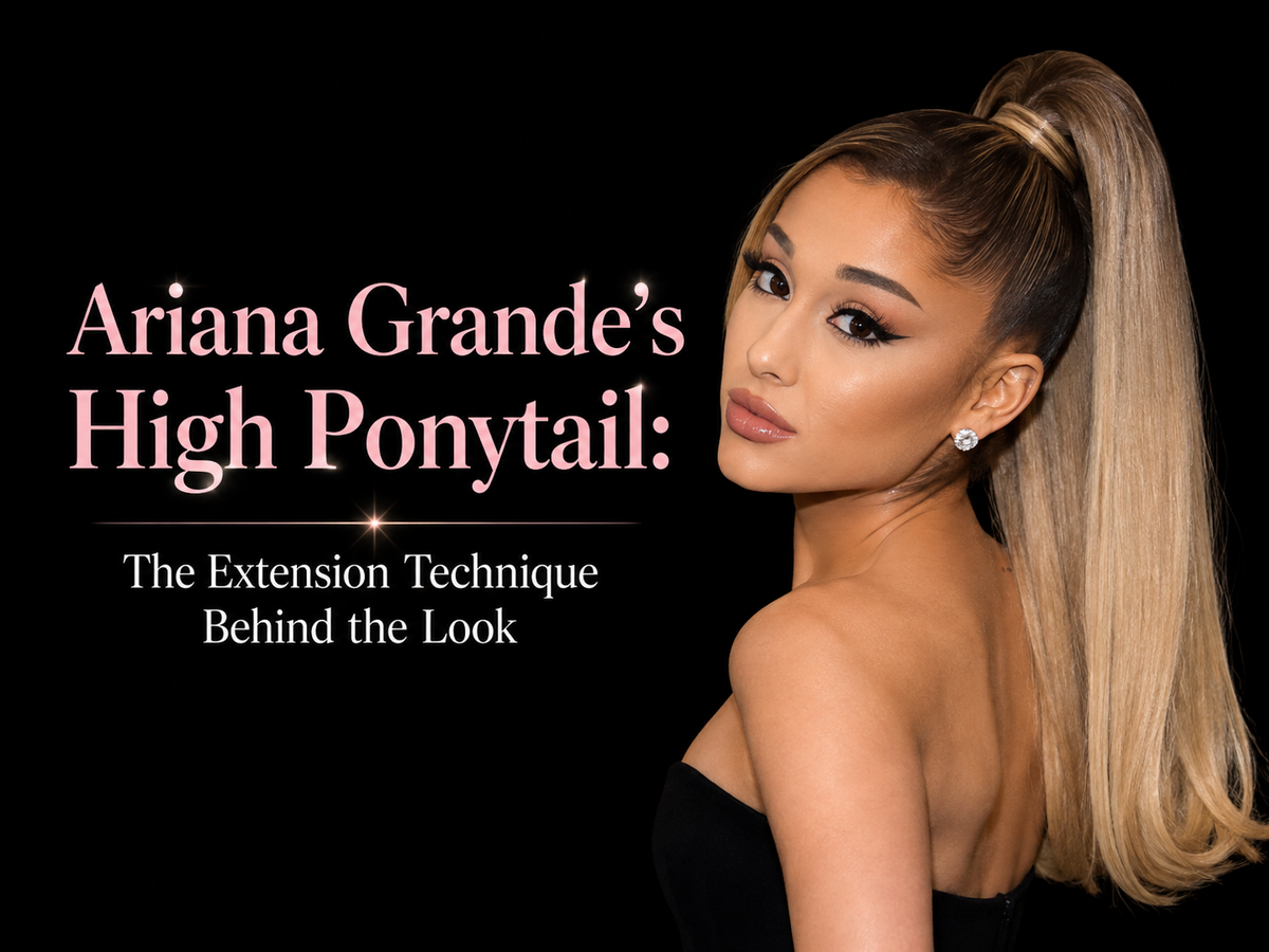Ariana Grande's High Ponytail: The Extension Technique Behind the Look