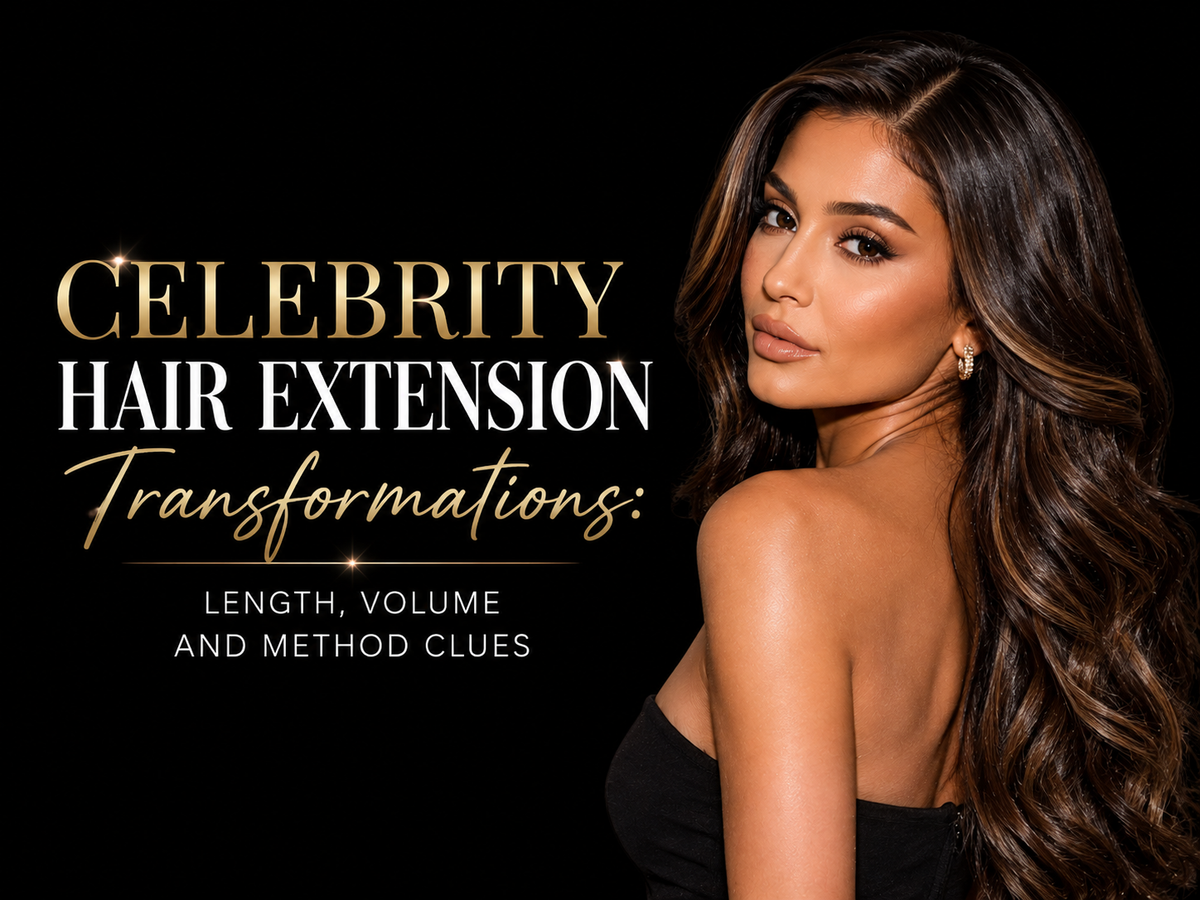 Celebrity Hair Extension Transformations: Length, Volume and Method Clues
