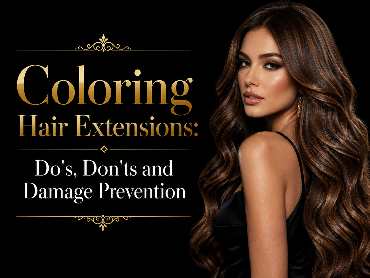 Coloring Hair Extensions: Do's, Don'ts and Damage Prevention