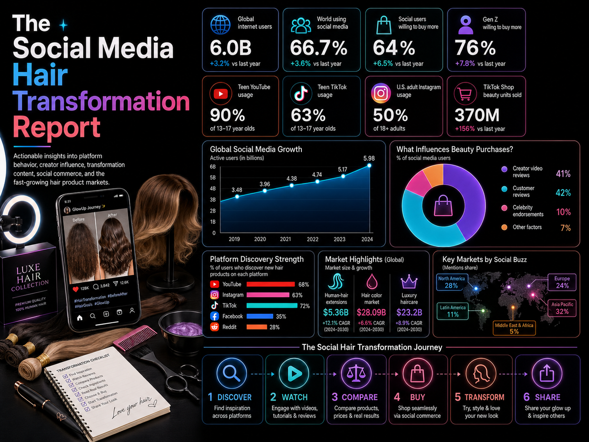 The Social Media Hair Transformation Report