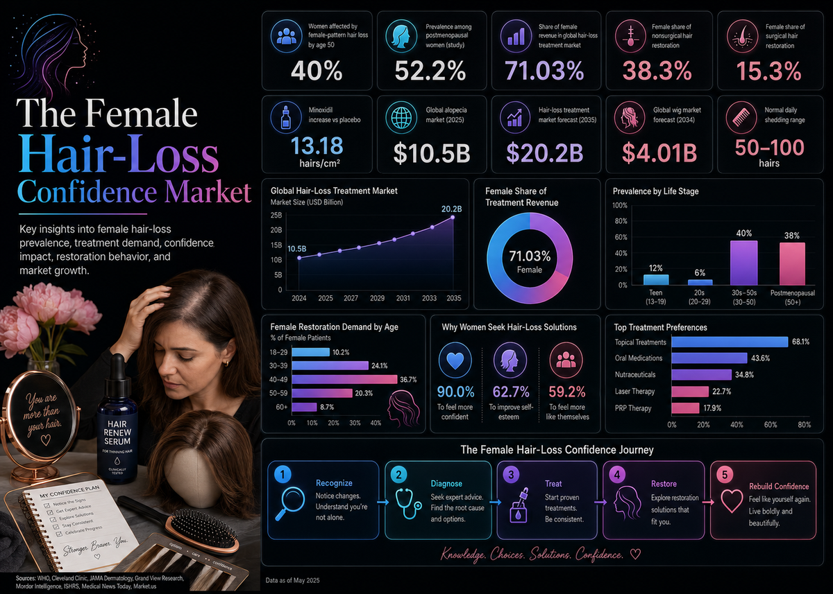 The Female Hair-Loss Confidence Market