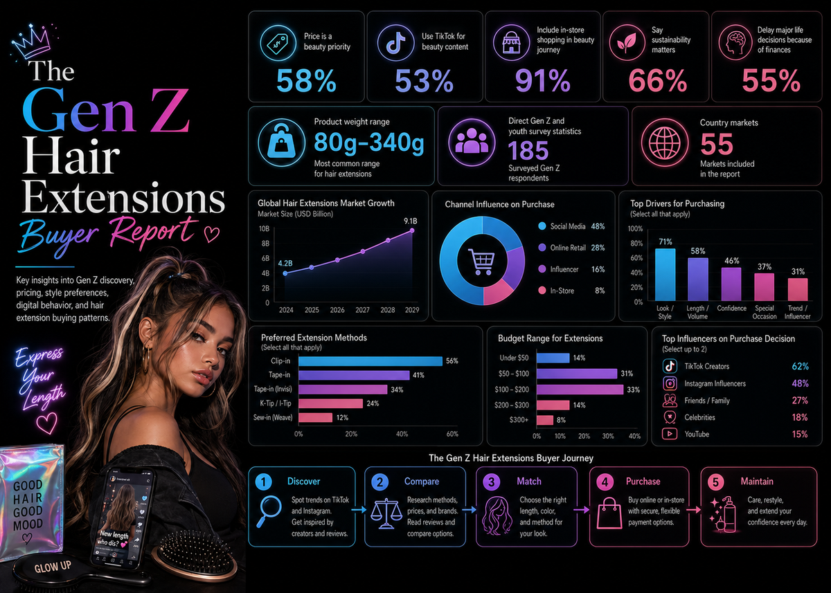 The Gen Z Hair Extensions Buyer Report