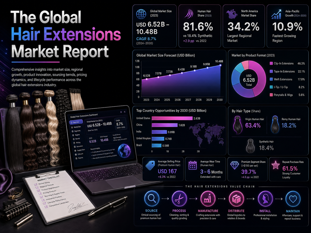 The Global Hair Extensions Market Report