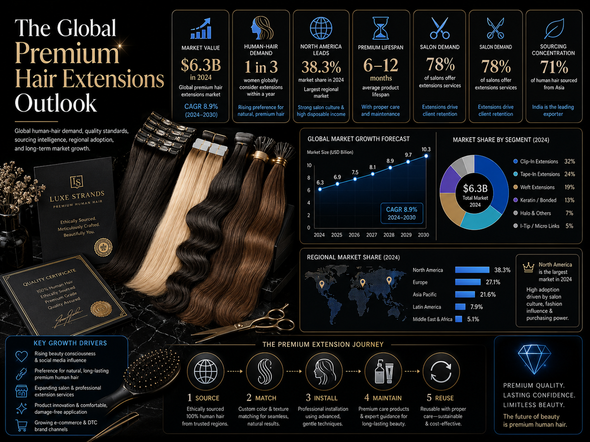 The Global Premium Hair Extensions Outlook