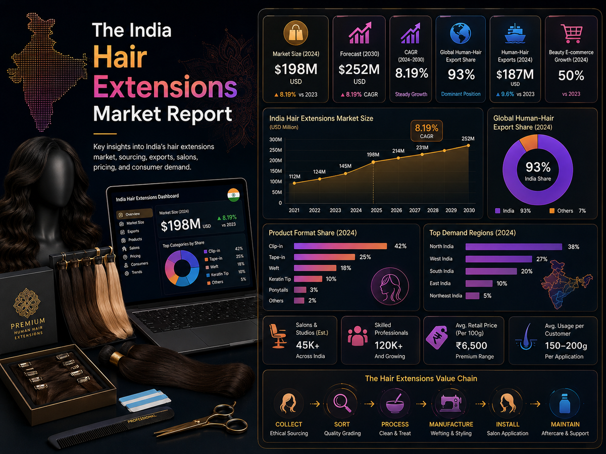 The India Hair Extensions and Market Report