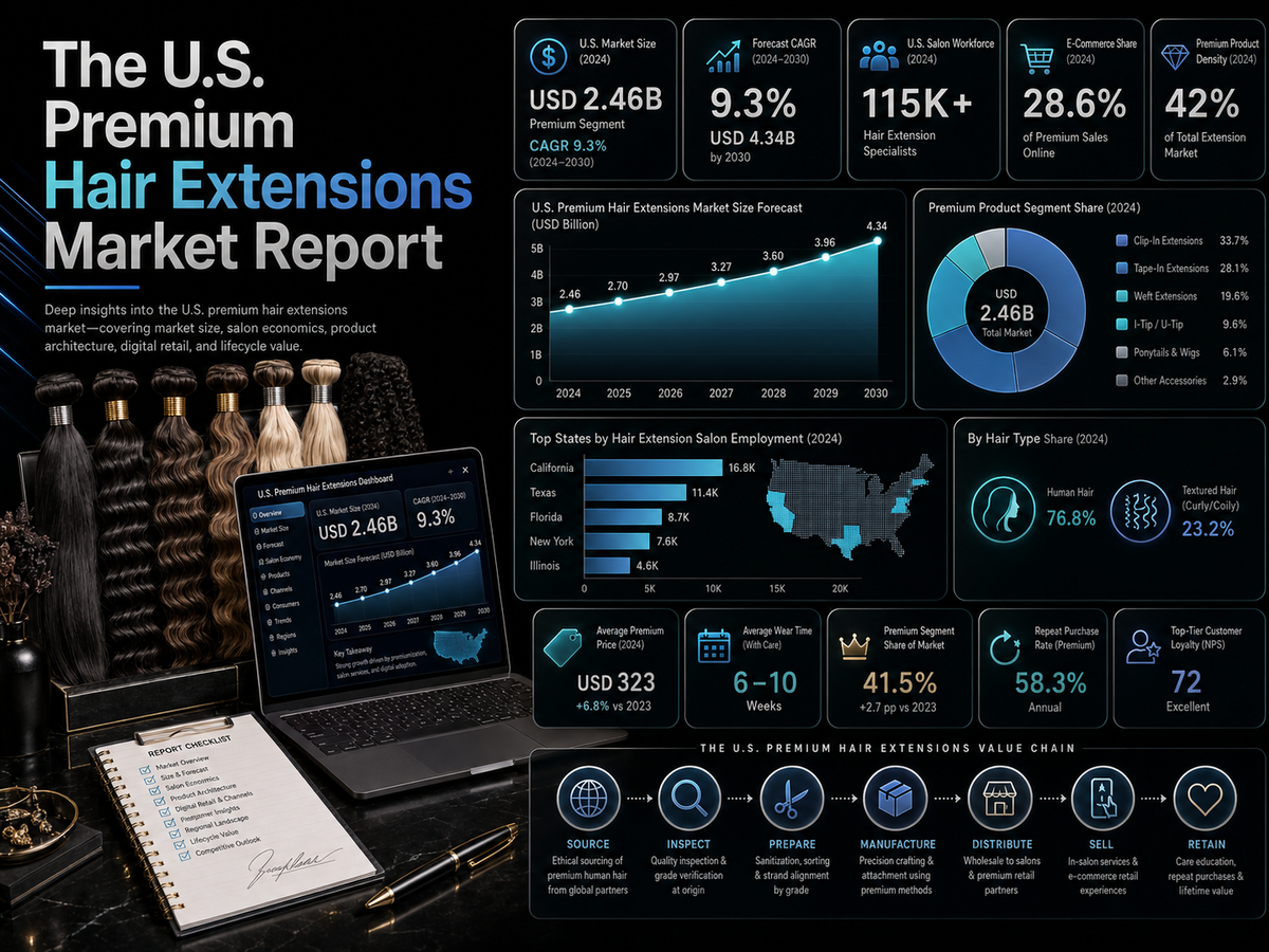 The U.S. Premium Hair Extensions Market Report