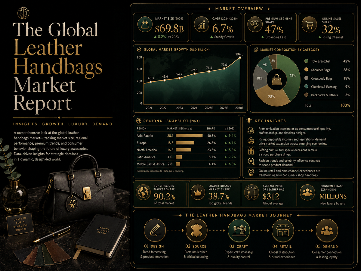 The Global Leather Handbags Market Report
