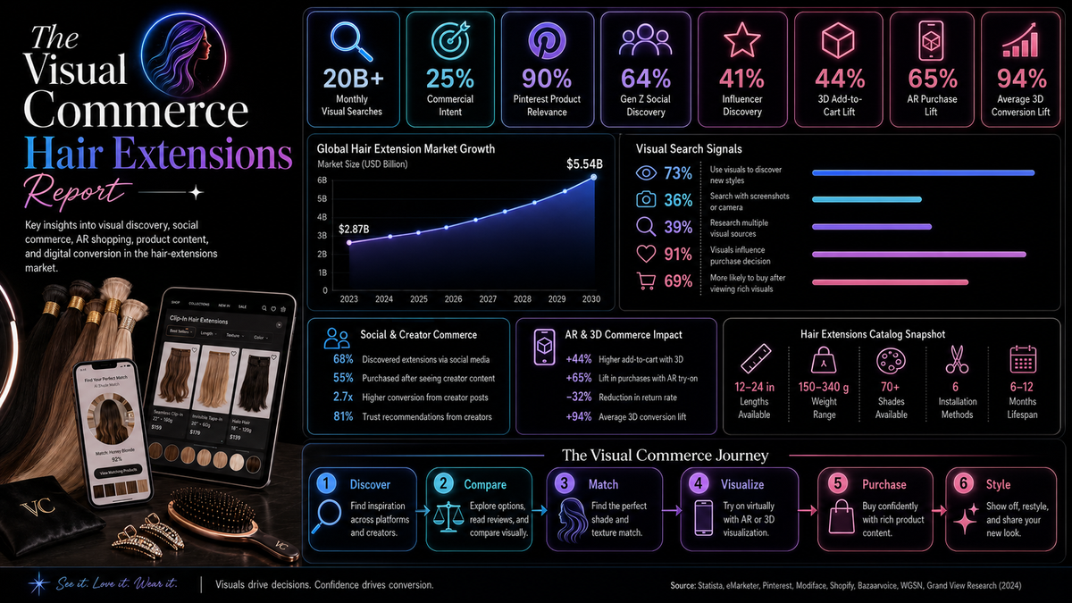 The Visual Commerce Hair Extensions Report