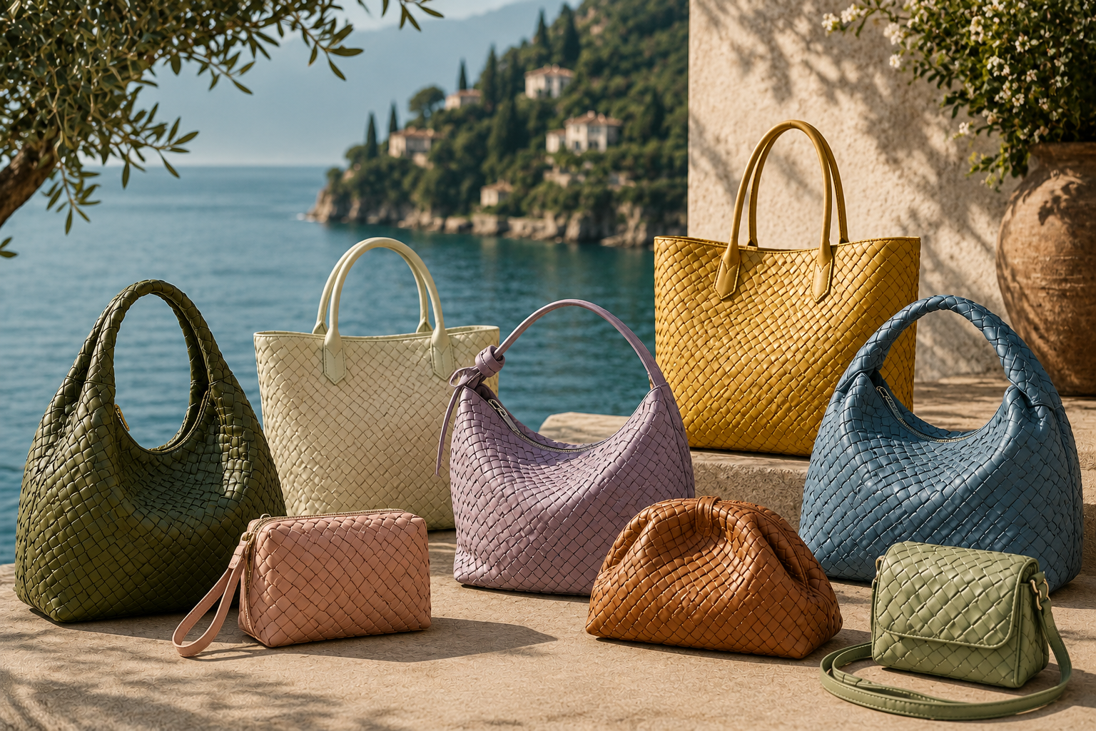 Leather Woven Bags