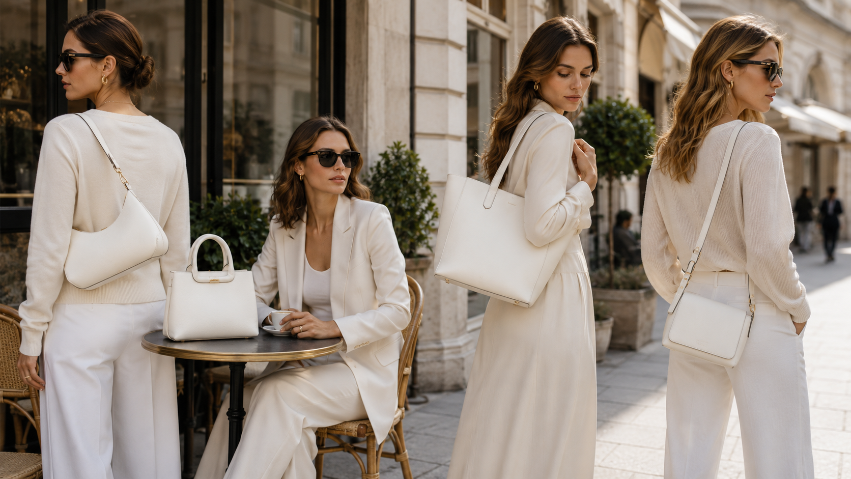 White Leather Bag