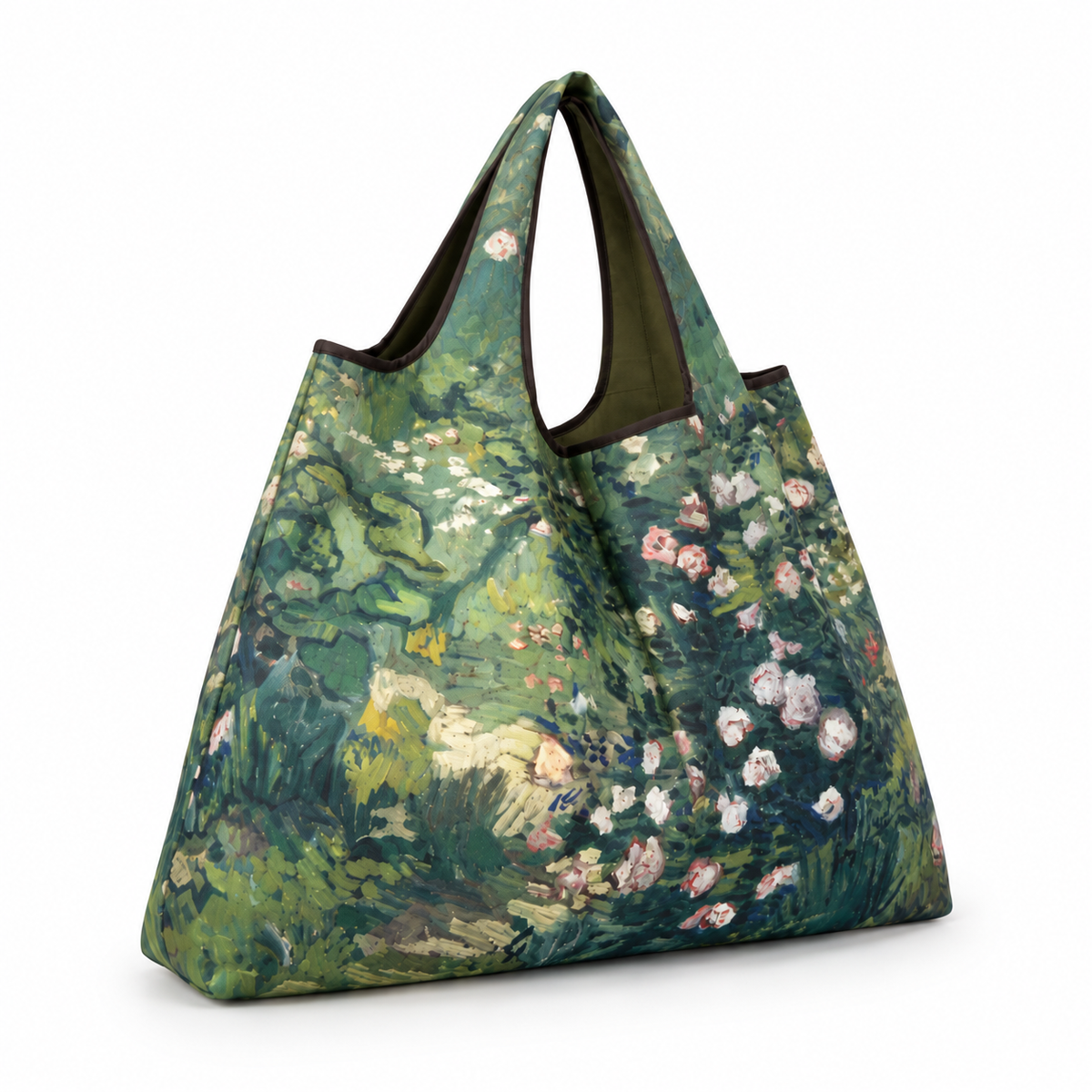 Impressionist Floral Garden Oversized Tote Bag-1