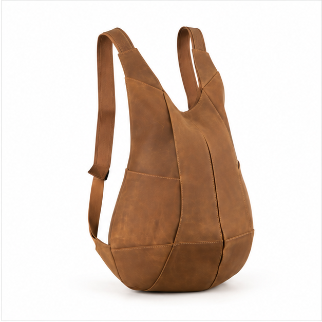 Brown Leather Sling Backpack Everyday Carry-1