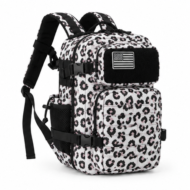 Leopard Print Tactical Backpack 25L Capacity-1