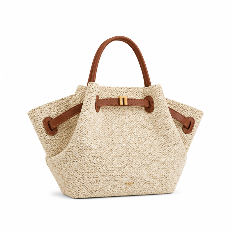 Women’s Woven Raffia Casual Hand Bag-1