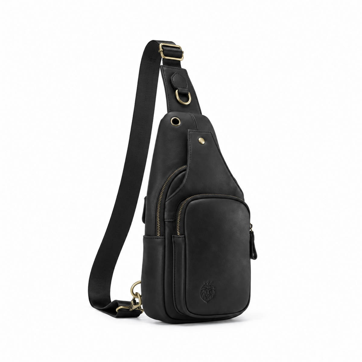 Vintage Black Adjustable Crossbody Sling Bag-1