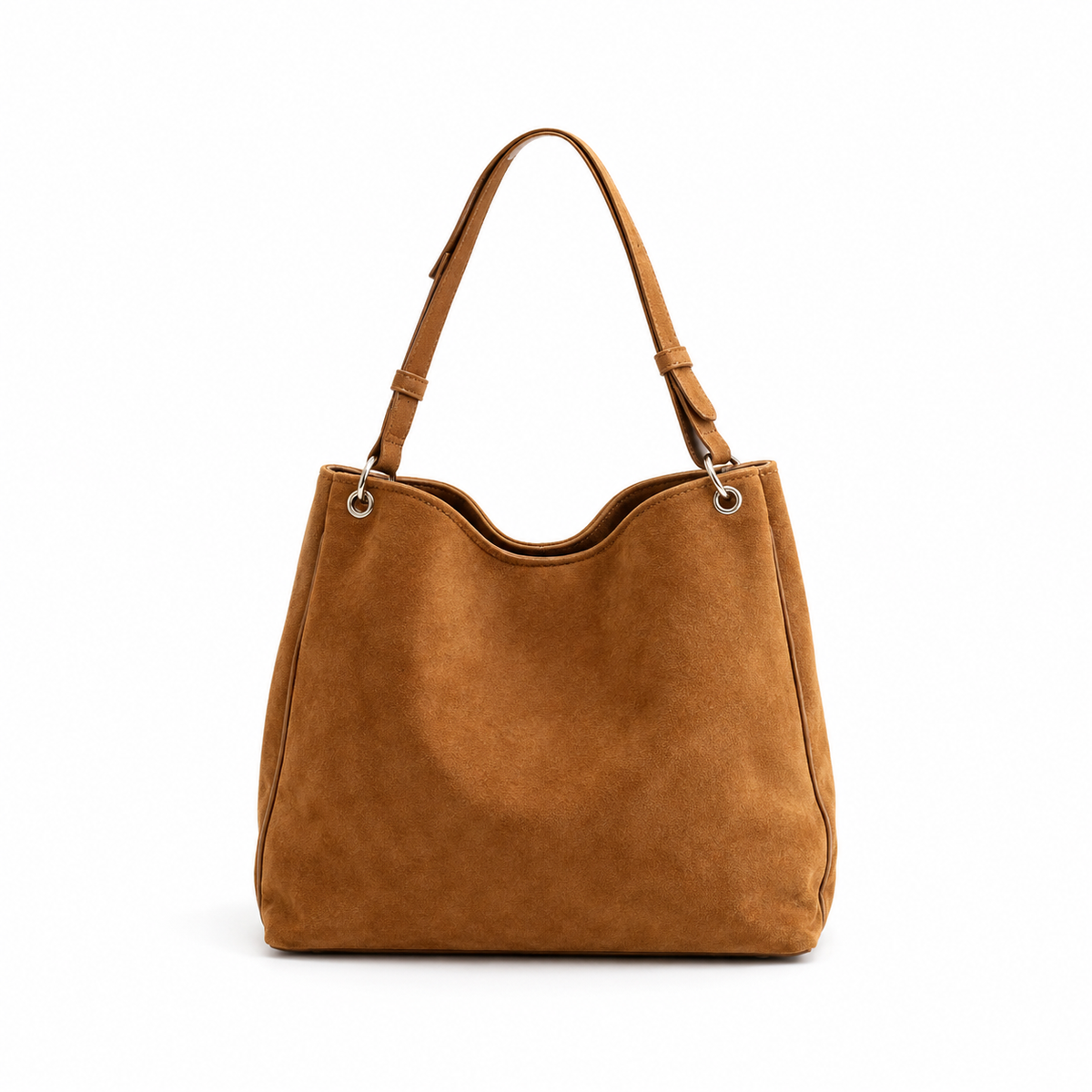 Vintage Suede Shoulder Tote Handbag Bag-2