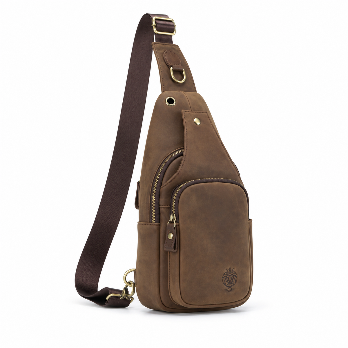 Vintage Coffee Adjustable Crossbody Sling Bag-1