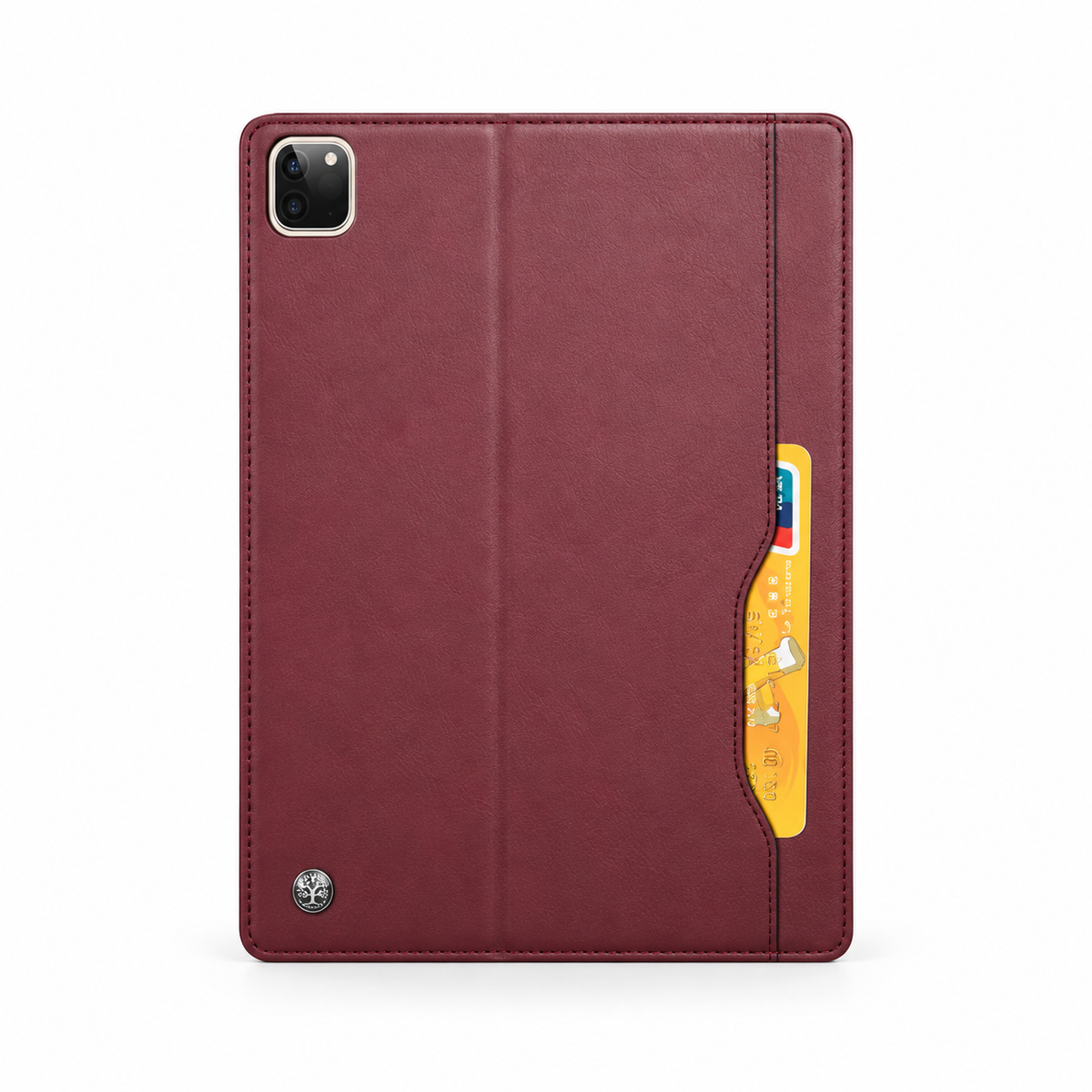 Burgundy Tablet Folio Case With Stand-2