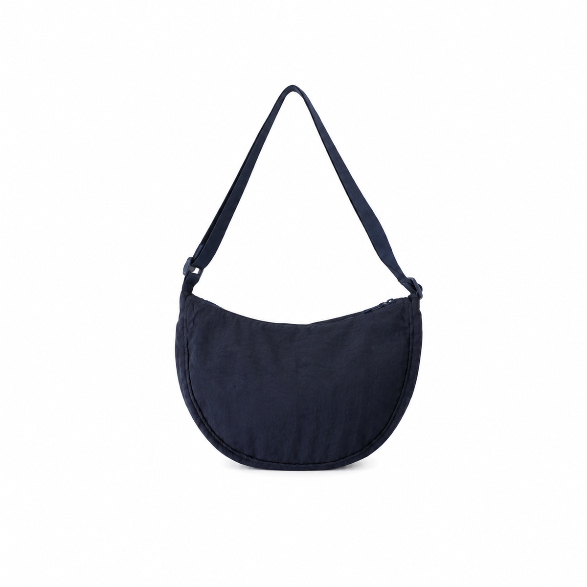 Navy Blue Crescent Crossbody Shoulder Bag-4