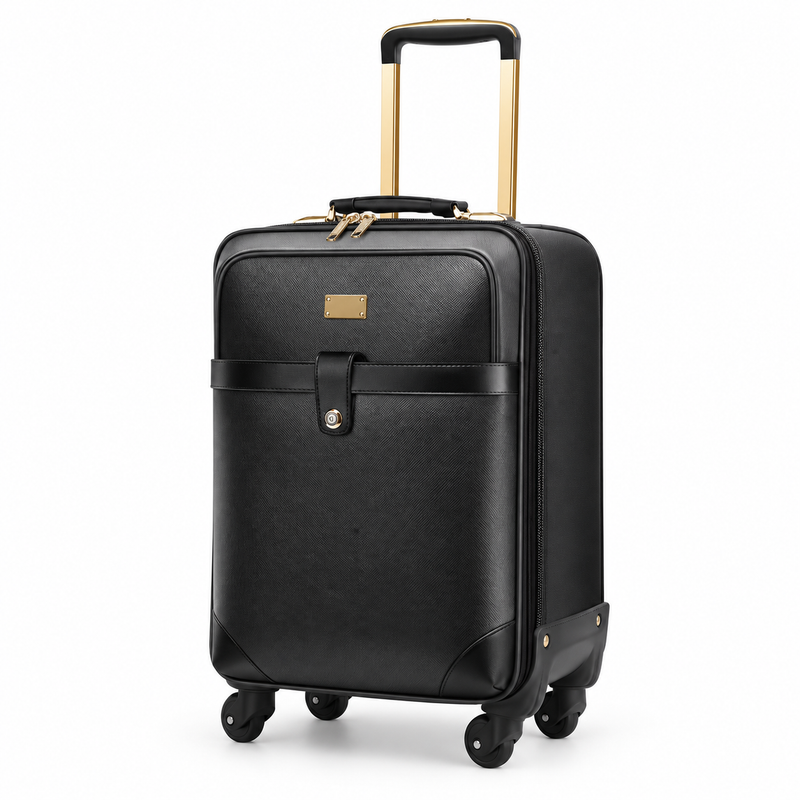 Elegant Black Rolling Business Travel Bag-4