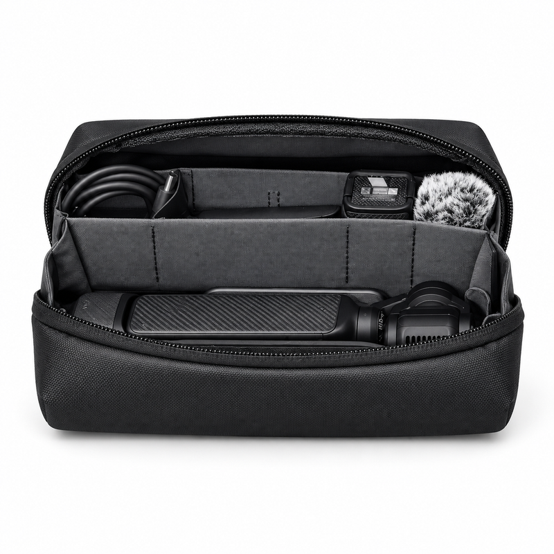Black Camera Accessory Organizer Storage Bag-4