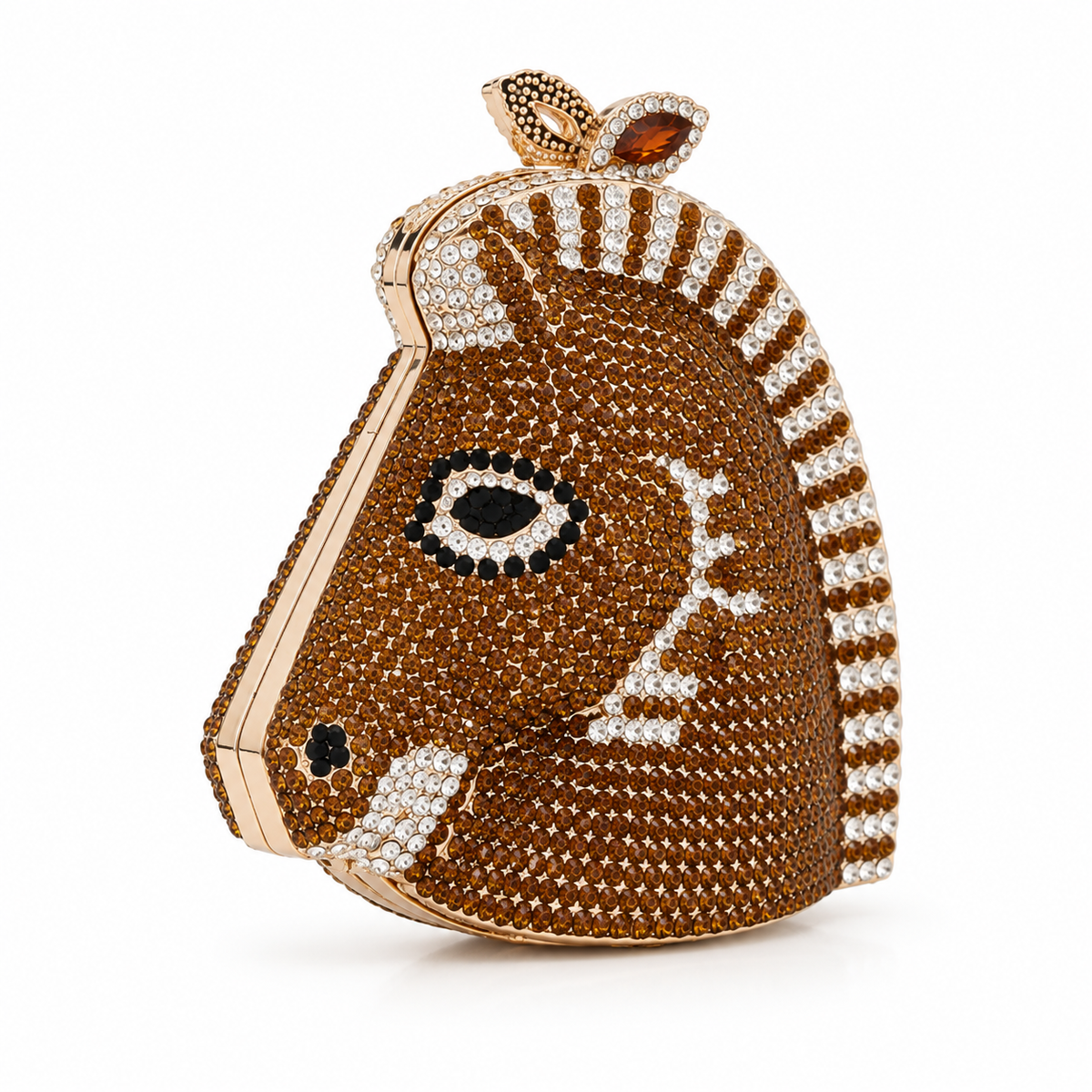 Jeweled Horse Head Luxury Evening Clutch-1