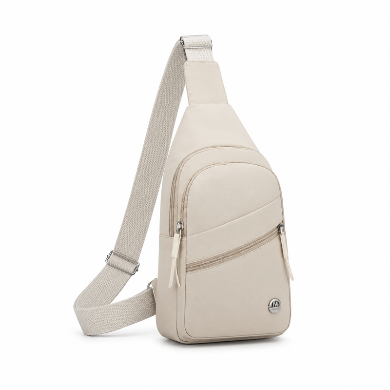 Ivory Everyday Sling Crossbody Zipper Bag-1