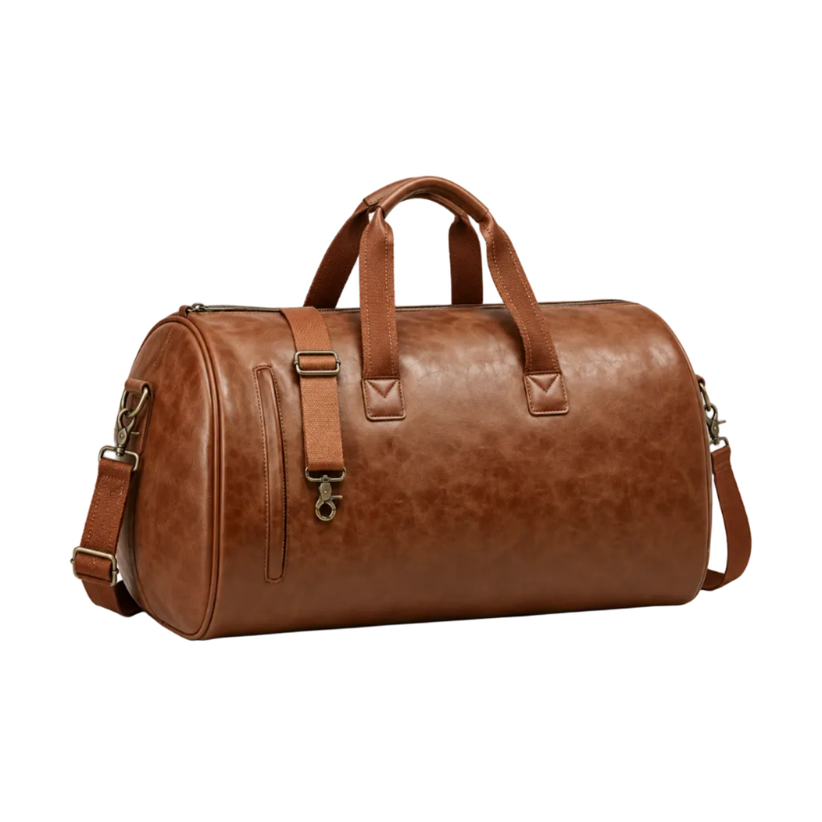 Brown Convertible Garment Overnight Travel Bag-1