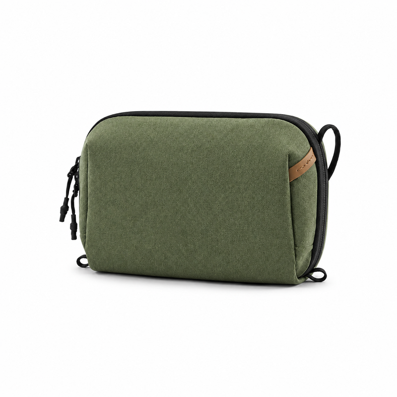 Olive Green Multi-Purpose Travel Organizer Pouch-4