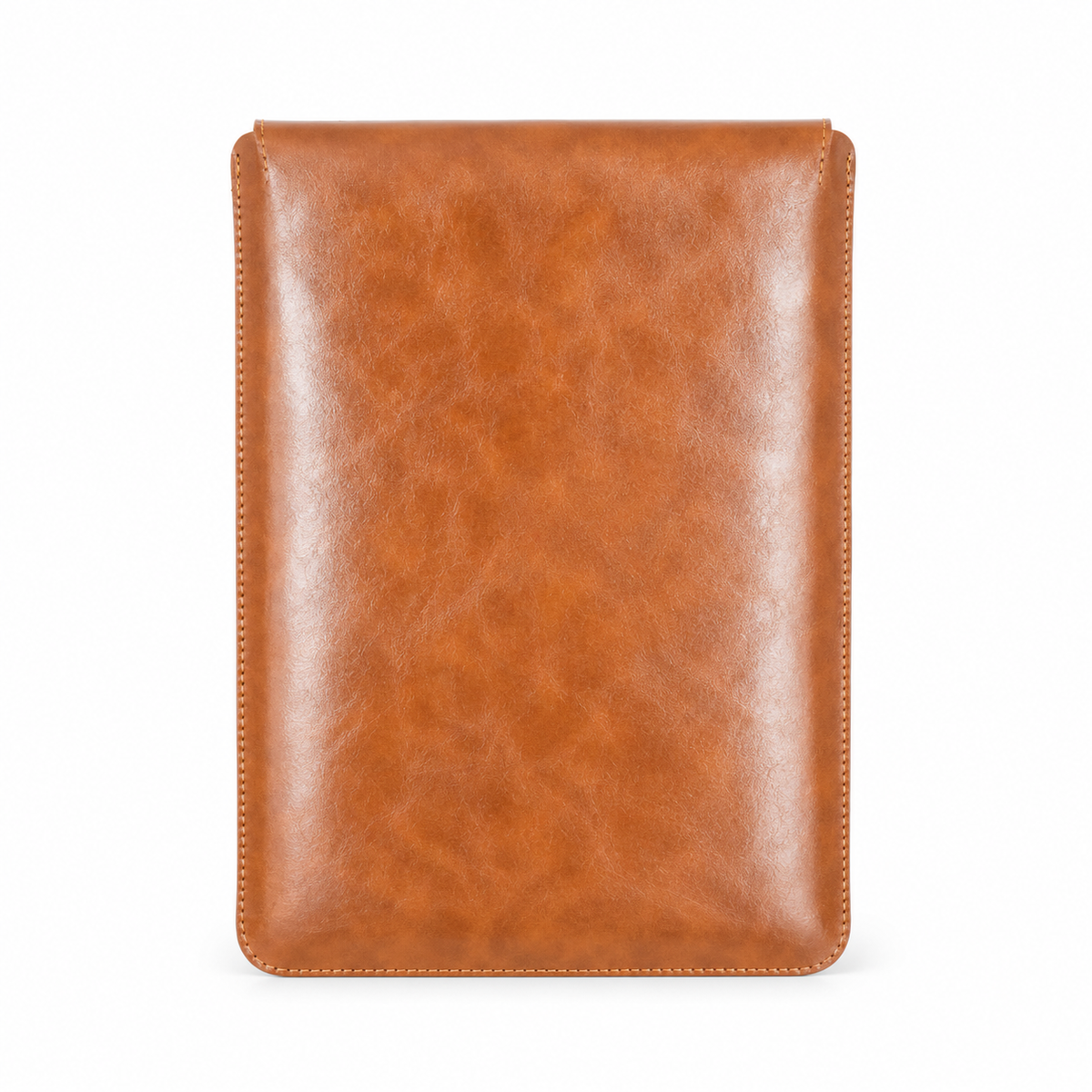 Classic Tan Leather Envelope Laptop Bag-2