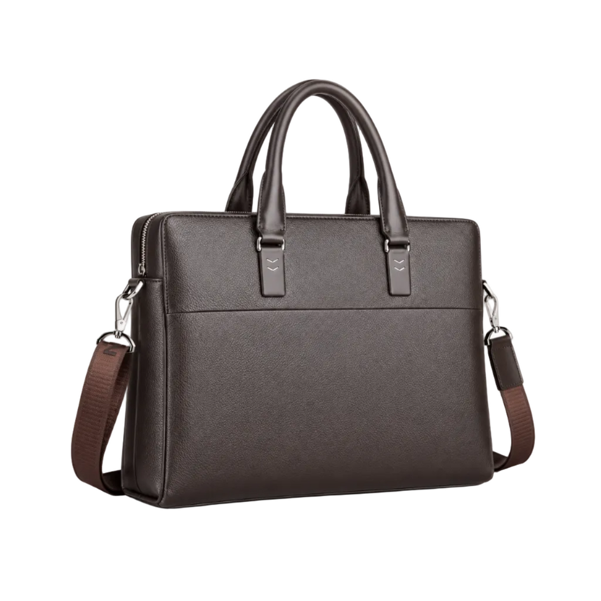 Classic Brown Leather Laptop Briefcase Bag-1