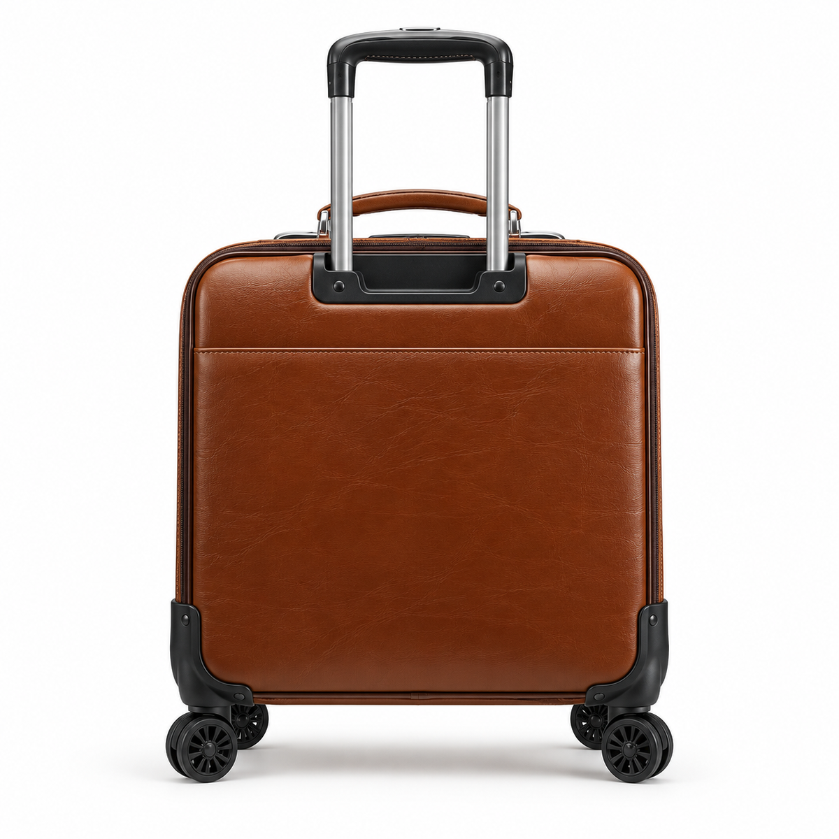 Classic Brown Rolling Business Travel Bag-2