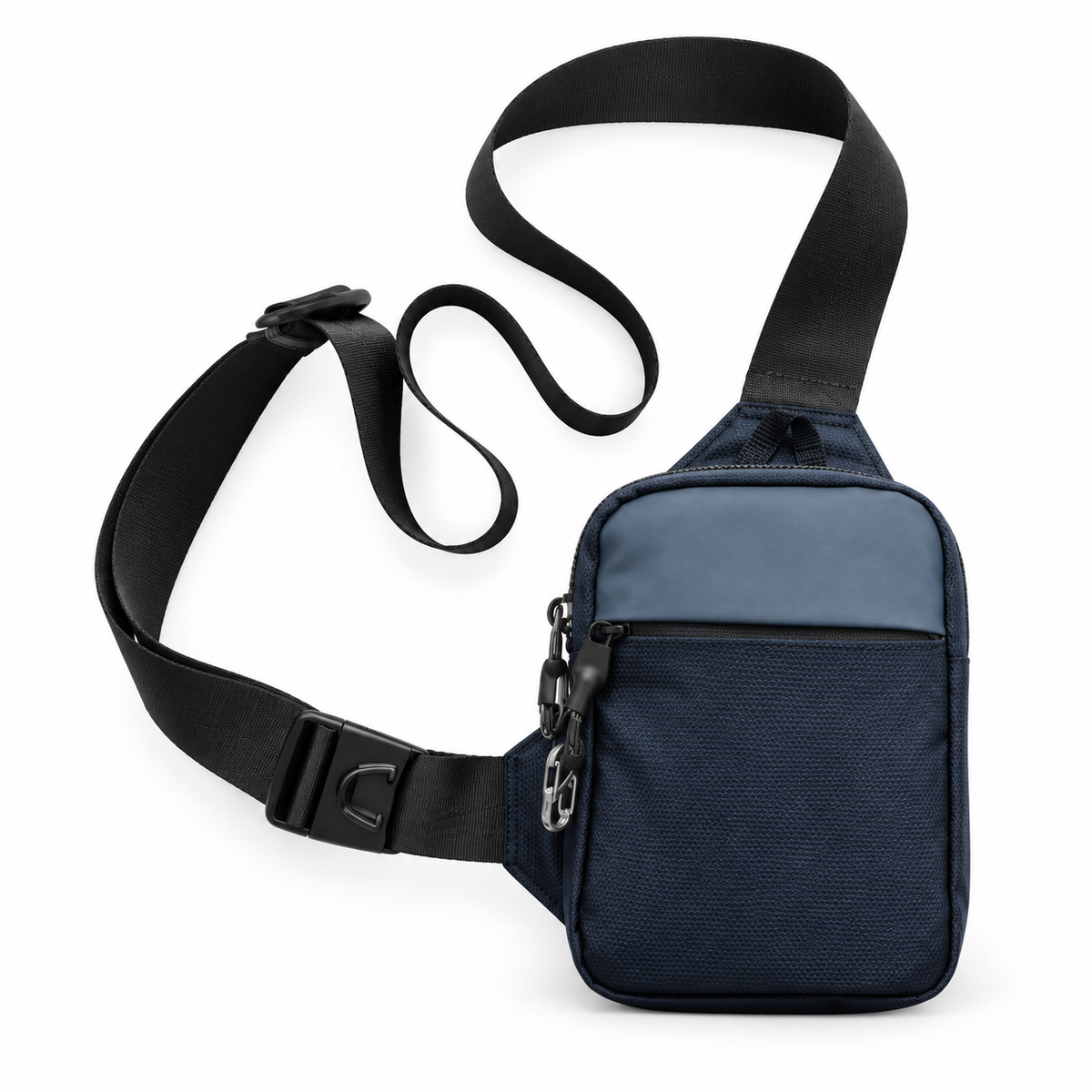 Navy Blue Compact Crossbody Sling Bag-3