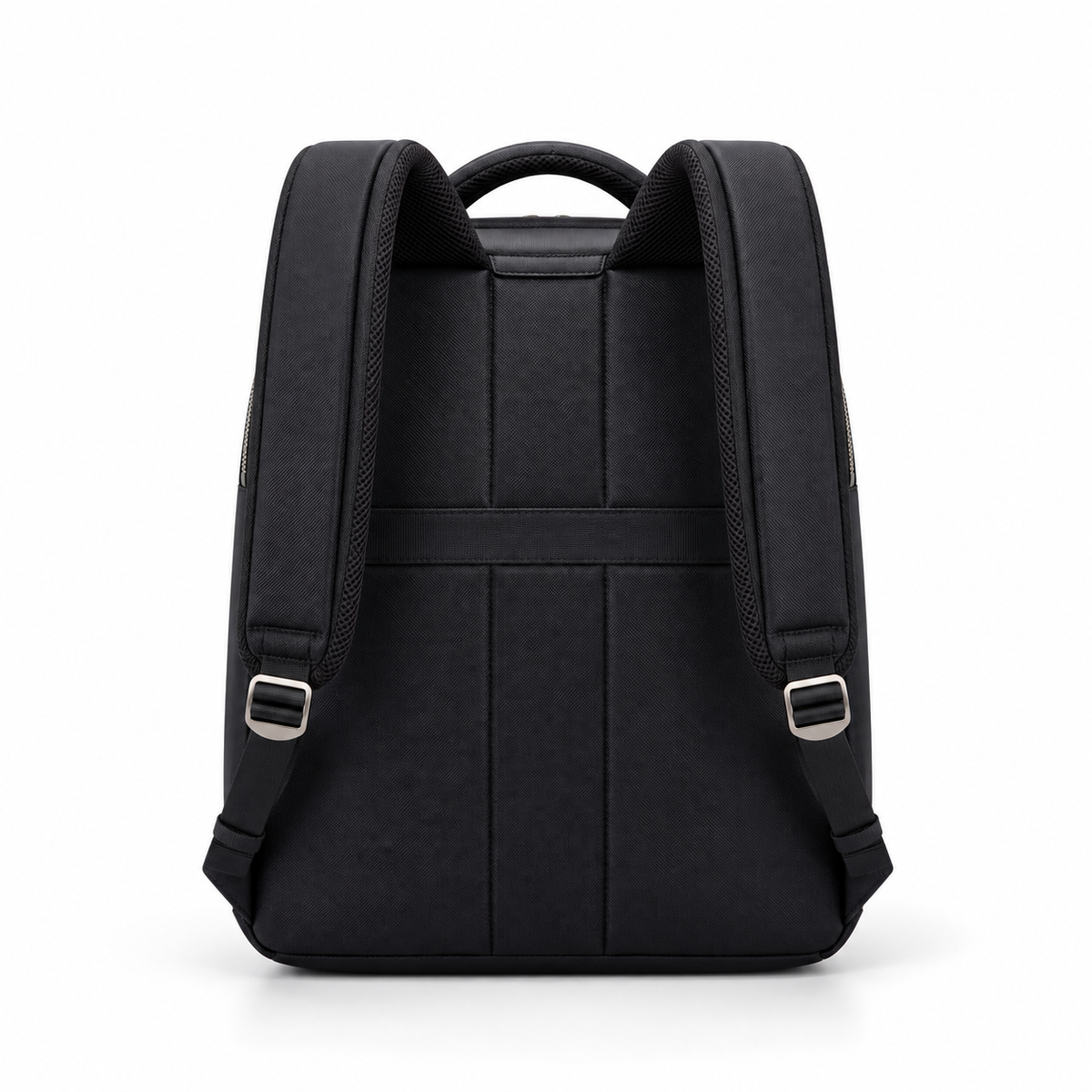 Black Business Laptop Backpack with Multi-Compartment Design-4