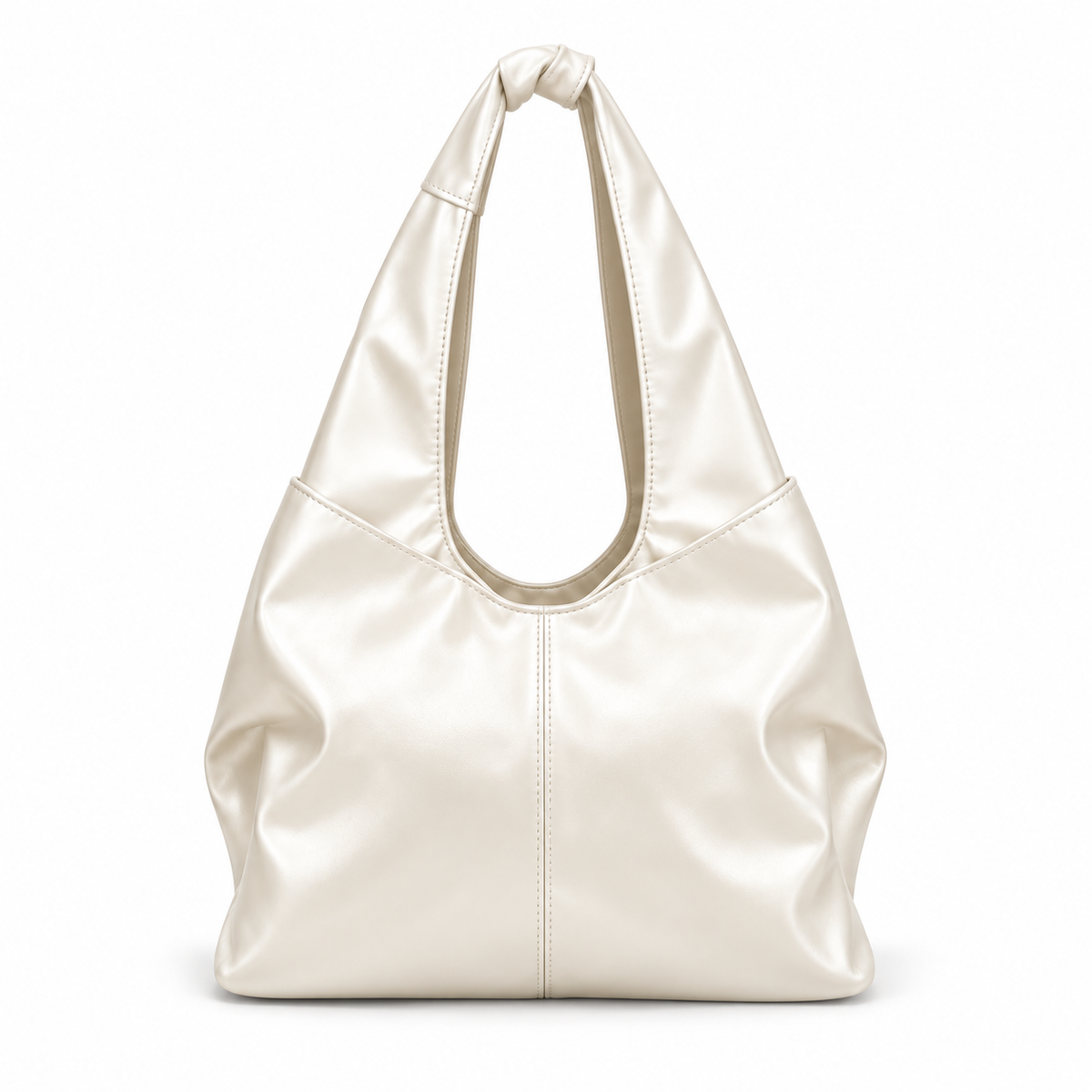Elegant White Bow Knot Hobo Handbag-2