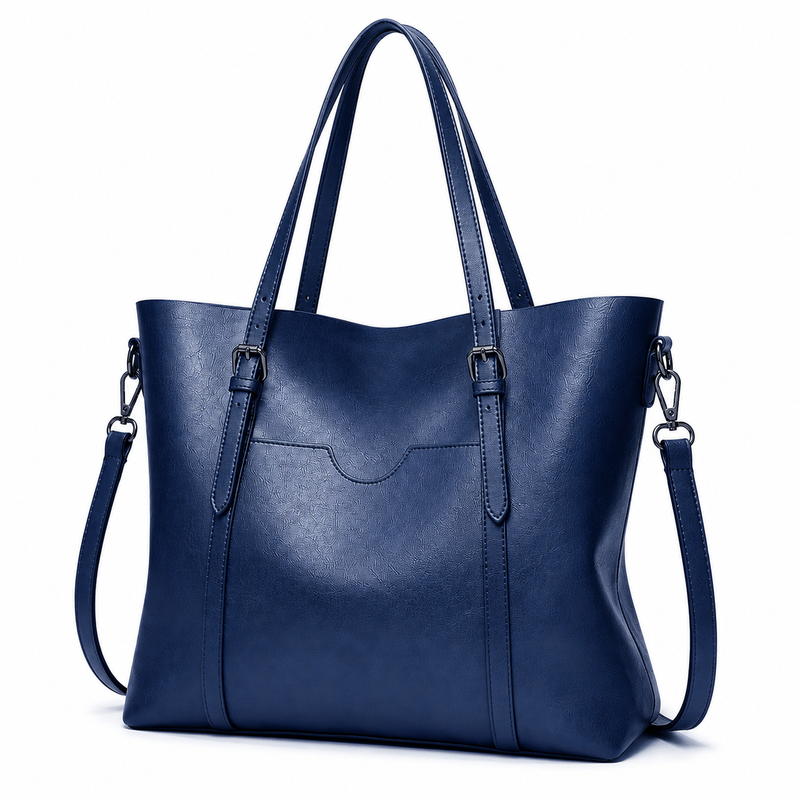 Women’s Large Navy Blue Tote Bag-1