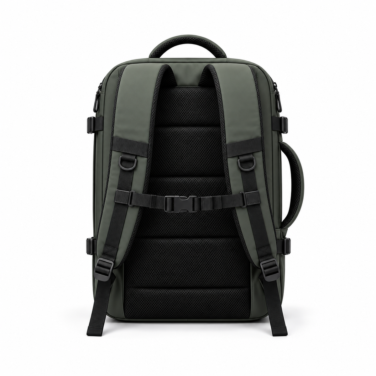 Olive Green Camera Backpack Travel Bag-3
