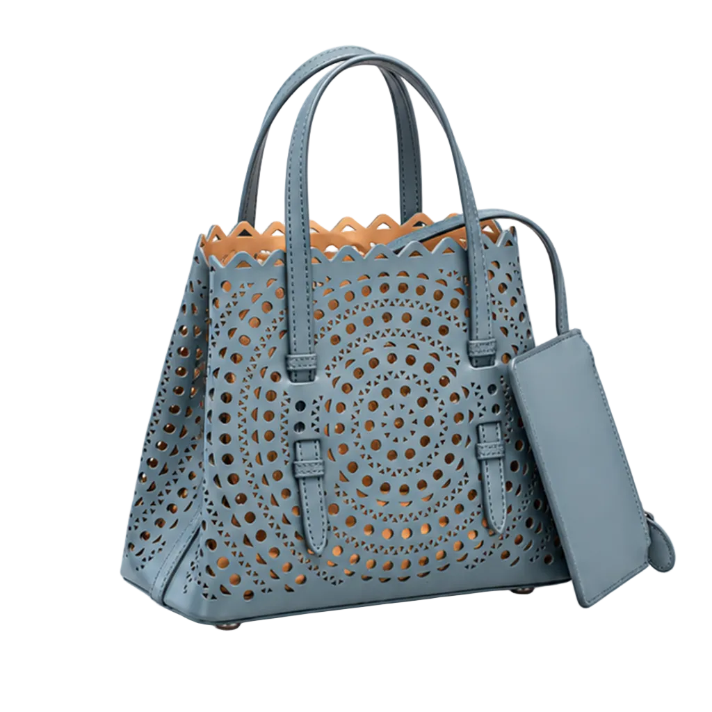 Elegant Laser Cut Tote Handbag Set