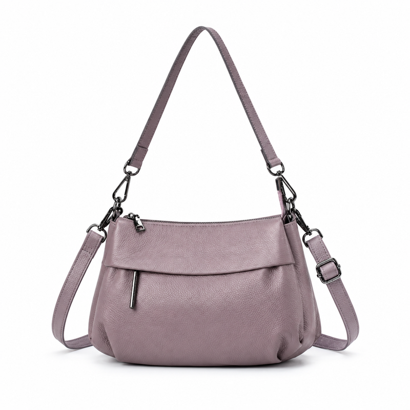 Elegant Purple Crossbody Bag With Straps-4