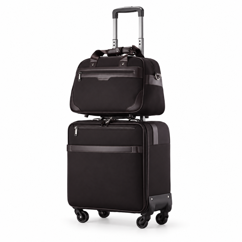 Classic Black Trolley And Tote Set-2