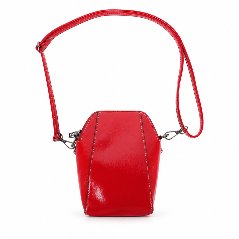 Elegant Red Crossbody Bag With Medallion-2