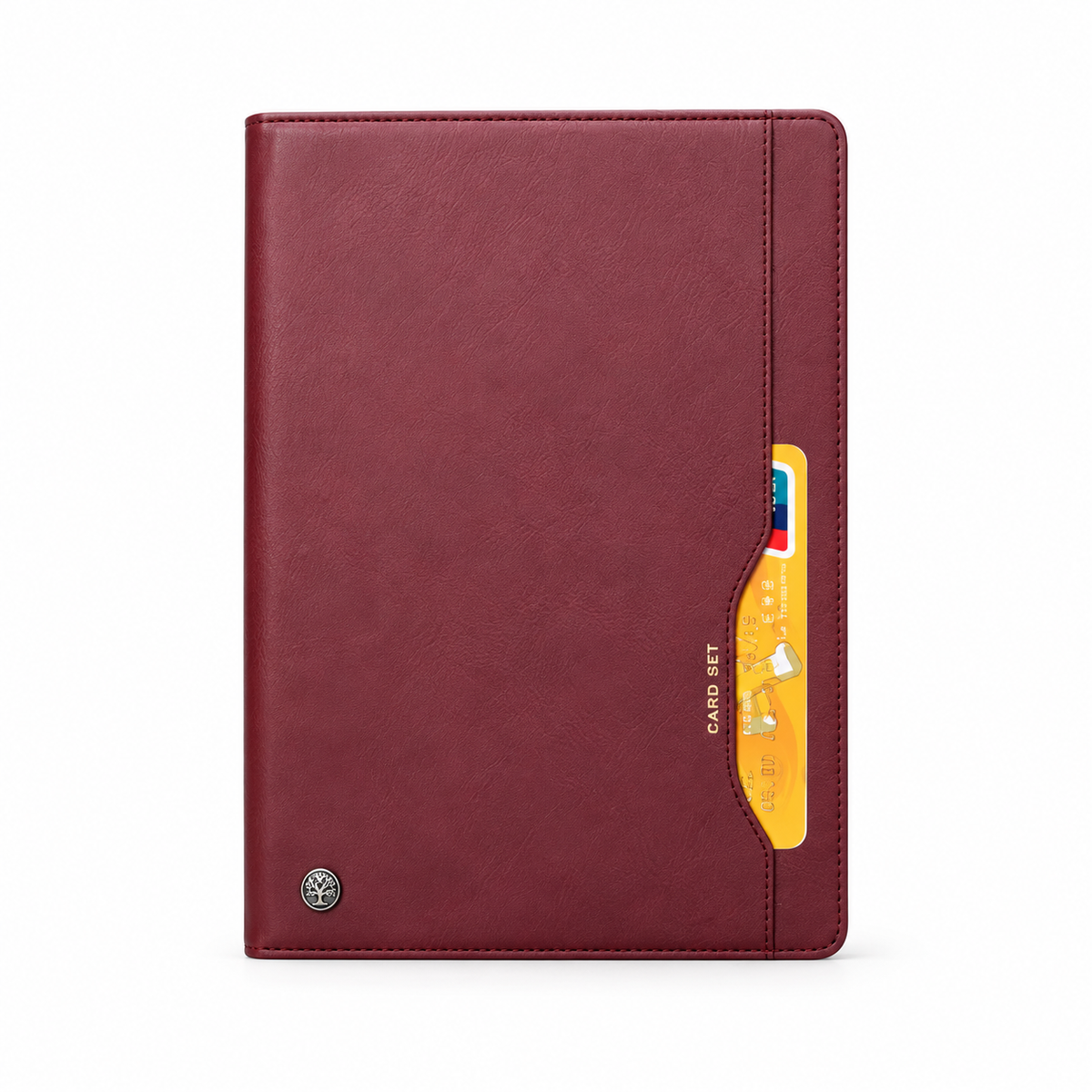 Burgundy Tablet Folio Case With Stand-4