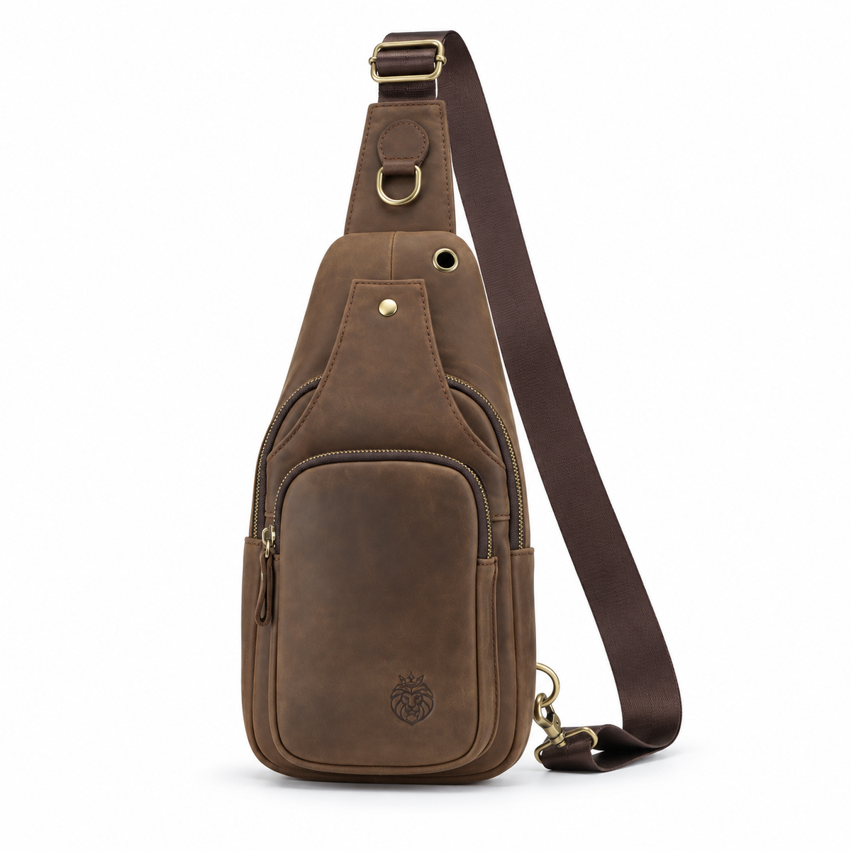 Vintage Coffee Adjustable Crossbody Sling Bag-2