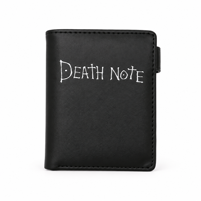 Black Death Note Compact Bifold Wallet-2